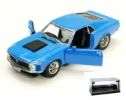 DIECAST CAR W/LED DISPLAY CASE 1970 FORD MUSTANG BOSS 429 MOTORMAX 73303 1/24