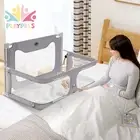 Playpals Baby Bedside Sleeper Space-Saving Bedside Cribs Grey 120x56x70CM