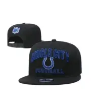 Indianapolis Colts NWT Snapback Hat (Black/Royal B) Men's NFL Cap