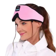 Bluetooth Sleep Mask Wireless Headphone Blackout Eye Mask-Pink