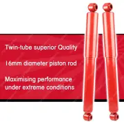 2x Rear SKORCHED 4'S Shock Absorbers for Toyota Landcruiser FJ HJ 60 61 62 85-90