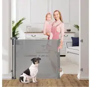 Retractable Baby Gate for Doorways 33 Inch Tall - 60 Inch Wide Dog Gate