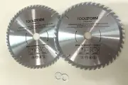 2PC Blades 10" 254mm TCT 48T, 60T 30MM BORE FIT BAUMR-AG MITRE SAW DBR-255