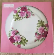 4 New Shabby Chic Gracie China Porcelain Roses Dinnerware Place Settings