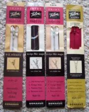 4 Vintage Talon Zippers One Nylon Neckline & 3 Metal Skirt
