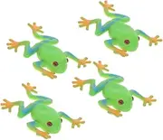 Generic 4pcs Frog Shaped Portable Squeeze Frog for Adults Stress Playthings for Anxiety Relief and Relaxation Fun Present Idea
