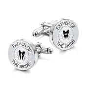 LADY & HOME Cufflinks for Men Stainless Steel Tuxedo Shirt Cuff links with Gi...
