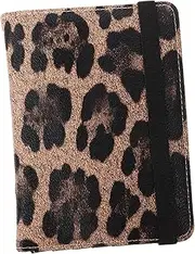 [Healeved] Leopard Card Passage Passport Holder for Travel RFID Passport Holder for Travel Pasaporte Case Pu Leather Leopard