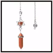 Aura Treatment Crystal Point Metaphysical Divination Pendulum RED JASPER