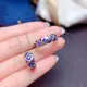 【龍騰寶石】 天然 皇家藍 藍寶 戒指 項鍊 套組 錫蘭 火光閃耀 晶體乾淨 顏色濃郁 切割完美 微鑲 彩寶 Fancy