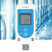 Digital LCD Temperature and Humidity Data Logger Reusable Temp Recorder PDF CSV