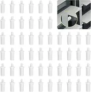 [UFURMATE] Shutter Repair Pin, 52Pcs White Replacement Repair Pin for Window Plastic Spring Loaded Louver Repair Pin Plantation Shutter Pin(Dia. 6mm/0.2in)