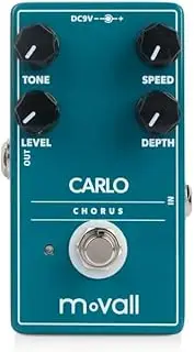 Movall MP-112 Carlo Chorus Guitar Pedal - Lush Chorus Effects, Compact, True Bypass