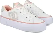 [DC Shoes] Chelsea Platform Shoes for Women, Grey Blushing Bride, 10.5 AU