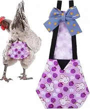 Chicken Diapers for Hens, Reusable Pet Chicken Diaper Bow Tie Diapers, Poultry Clothes Pet Duck Supplies, Diaper for Duck