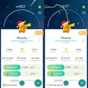 Pokemon Shiny Pikachu Wearing Santa Hat GO - TRA'DE - Read Description