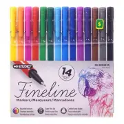 Studio Marker Set 14PK (Assorted Colours) Case of 18 FREE SHIPPING
