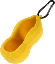 VICASKY Men's Golf Ball Pouch Lightweight and Portable Golf Ball Holder Peanut Shape Silicone Sleeve Protective Carrying Case