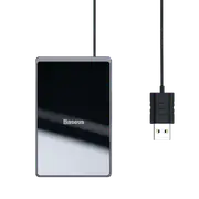 Mini Card Design 15W Qi Wireless Charger Fast Wireless Charging Pad for iPhone X XR XS Samsung S10 Xiaomi mi 9 Huawei