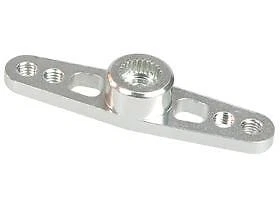 3Racing 2.6mm Aluminum Double Servo Arm for Futaba - Silver
