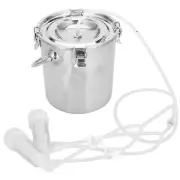 (US Plug)Milking Machine Kit Portable Electric Milker Adjustable Pulsation Mi