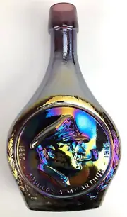 Vintage NOS Wheaton Commemorative Decanter Douglas A. Macarthur Carnival Glass