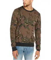 Buffalo David Bitton Mens Wacam Pullover Sweater, Green, Small