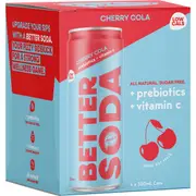 Nexba Better Soda Cherry Cola 330mL x 4 pack
