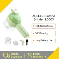 在飛比找蝦皮購物優惠-Zolele 電動食品切碎機蔬菜切碎機蔬菜切片機大蒜粉碎機削