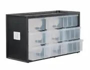 Bin System, Stackable, 9-Drawer -STST40709