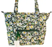 Vera Bradley Tote Bag in Cotton Daisies White