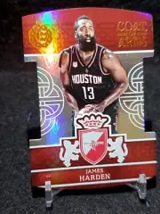 2016-17 Excalibur James Harden Coat Of Arms Die Cut Gold / No.22