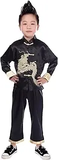 [AvaCostume] Traditional Chinese Boy Dragon Kung Fu Outfit Tang Costume