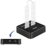 Delock M.2 Docking Station for 2 x M.2 SATA SSD with Clone Function