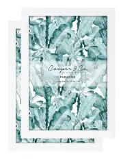 [Cooper & Co] Premium Paradise Photo Frames 21x29.7cm Set Of 2 in White