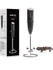 Milk Frother Handheld for Coffee with Stand - Hand Frother Wand, Electric Whisk