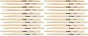 On-Stage MWSD1 Drumsticks - Wood Tip, 12-pair (2-pack) Bundle