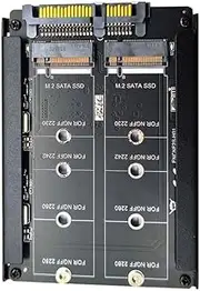 ChenYang M.2 NGFF SATA SSD 2 in 1 JBOD Bridge 2.5" HDD Disk Drive Enclosure Adapter Support 2230/2242/2260/2280MM