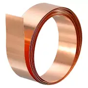 Copper Thin Foil Roll Sheet, 0.1x15x1000mm Pure Copper Foil Sheet