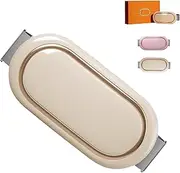 Rechargeable Lazy Abdominal Slimming Machine, Electric Wireless Slimming Belt, Portable Weights Loss Machine, 6 Massage Modes, 9 Levels of Intensity, 3 Levels of Heating (beige)