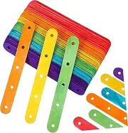 FUNOMOCYA Multi-Purpose Ice Sticks 100 Pcs Wood Popsicle Sticks for Ice Cream Desserts