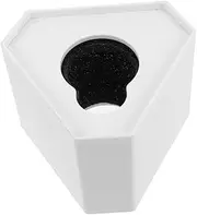 COMNESTBI Microphone Logo Microphone Station Logo Mic Flags Mic Flag Cube News Reporter Accessories Plastic White