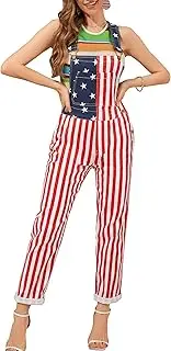 [Yuanbang] Overalls for Women Fashion Print Jumpsuits Festival Outfits Ladies Bibs Coveralls