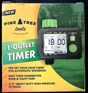 Pine Tree Tools Hose Timer Programmable Water Timer 1-outlet Hose Watering Timer