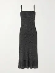 [Proenza Schouler White Label] Proenza Schouler White Label - Lorenia Metallic Lamé Maxi Dress - Silver - medium medium Silver
