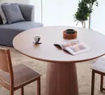 【免運】開發票 北歐民宿餐廳洽談咖啡桌全實木圓餐桌創意復古茶幾圓形餐桌椅組合