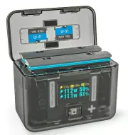 30W Fast Battery Charger for Insta360 X4 OLED Screen 2 -Way Charging Hub Case