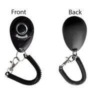 Pack of 1/2 Dog Clicker Training Obedience Tool Puppy Pet Trainer & Wrist Strap