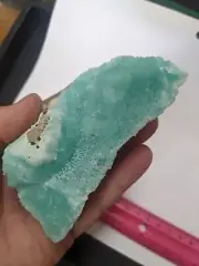 Large Natural Blue Aragonite Crystal Cluster Specimen Matrix