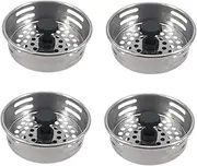 4pcs Stainless Steel Sink Drain Strainer Hair Catcher for Kitchen Bathrooms